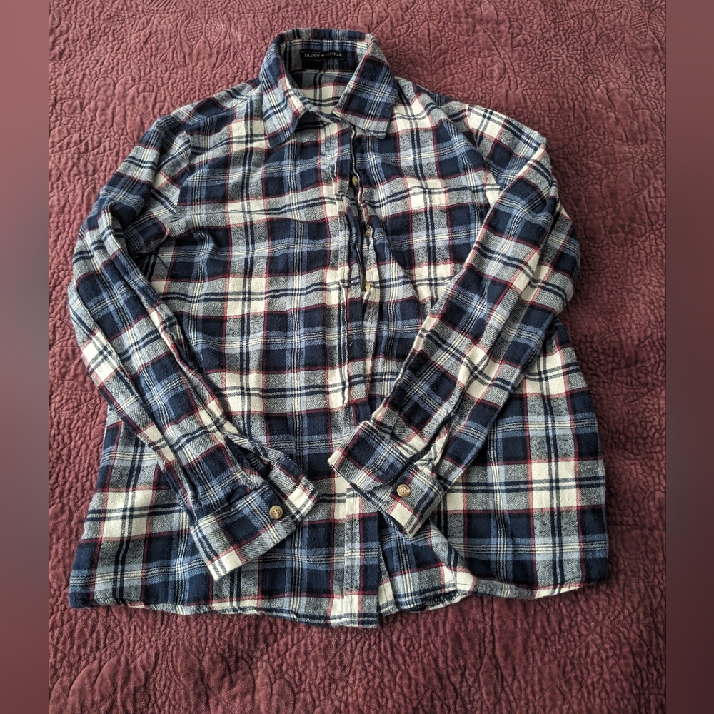 Brandy Melville blue flannel